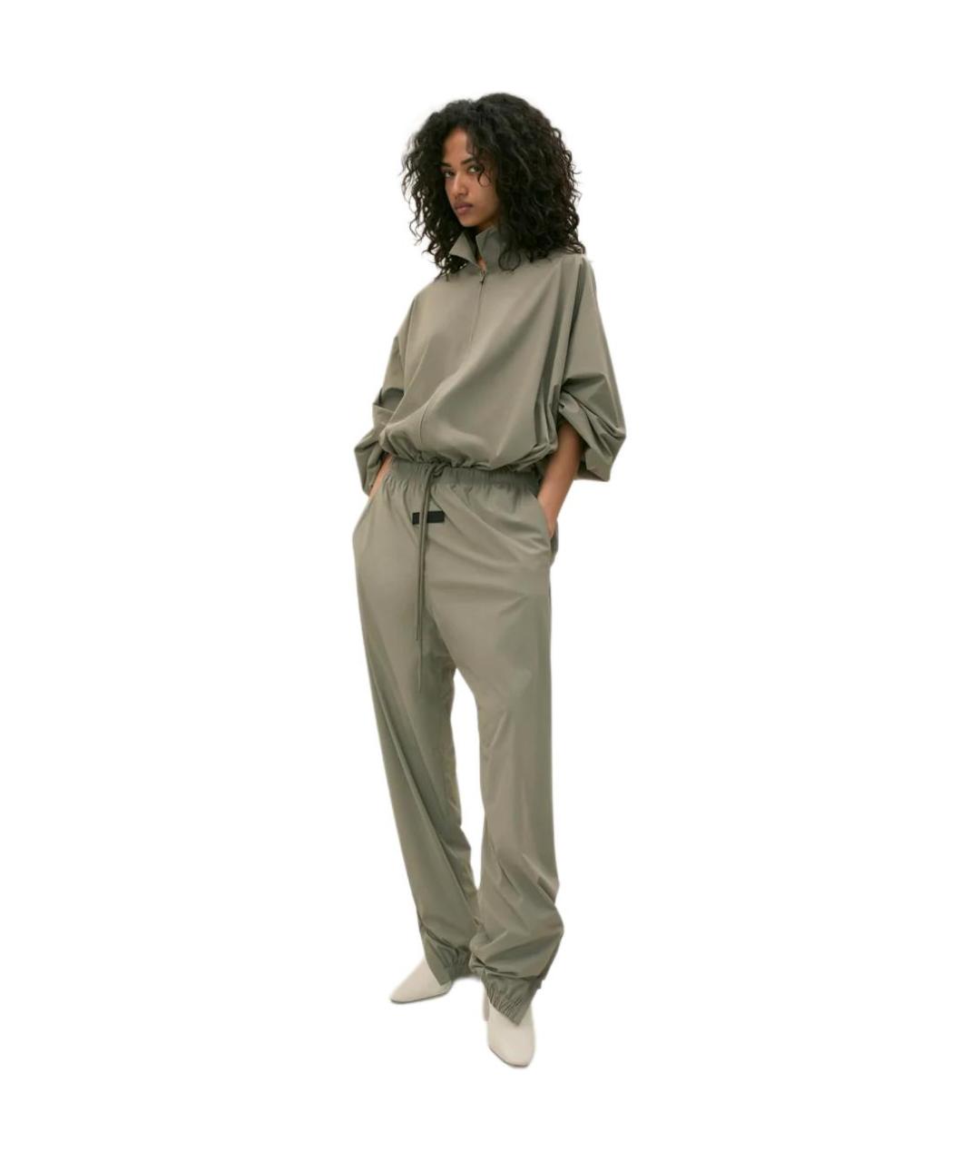 FEAR OF GOD ESSENTIALS Серые хлопковые повседневные брюки, фото 3