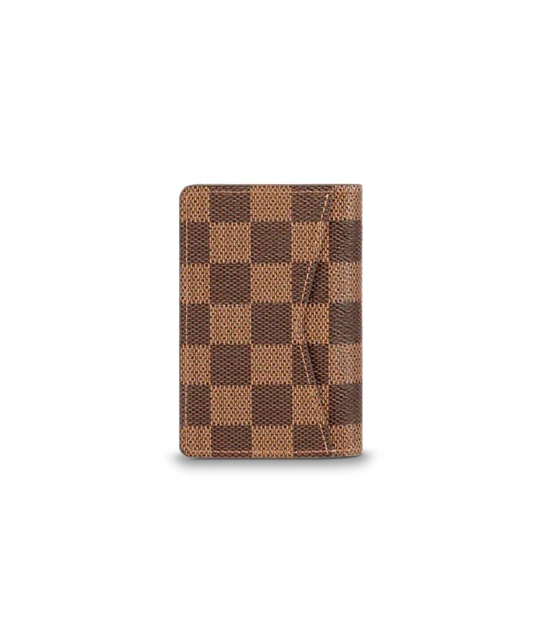 LOUIS VUITTON Коричневый кошелек, фото 3
