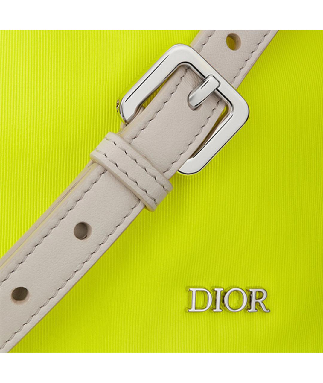 CHRISTIAN DIOR Желтая барсетка, фото 3