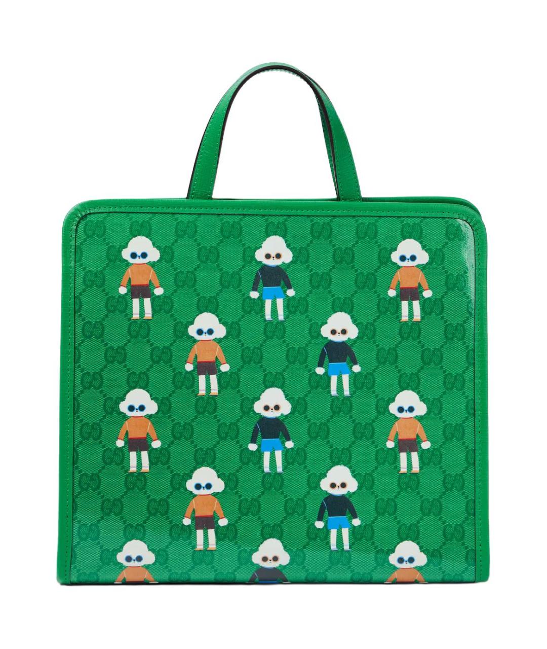GUCCI Зеленая сумка тоут, фото 1