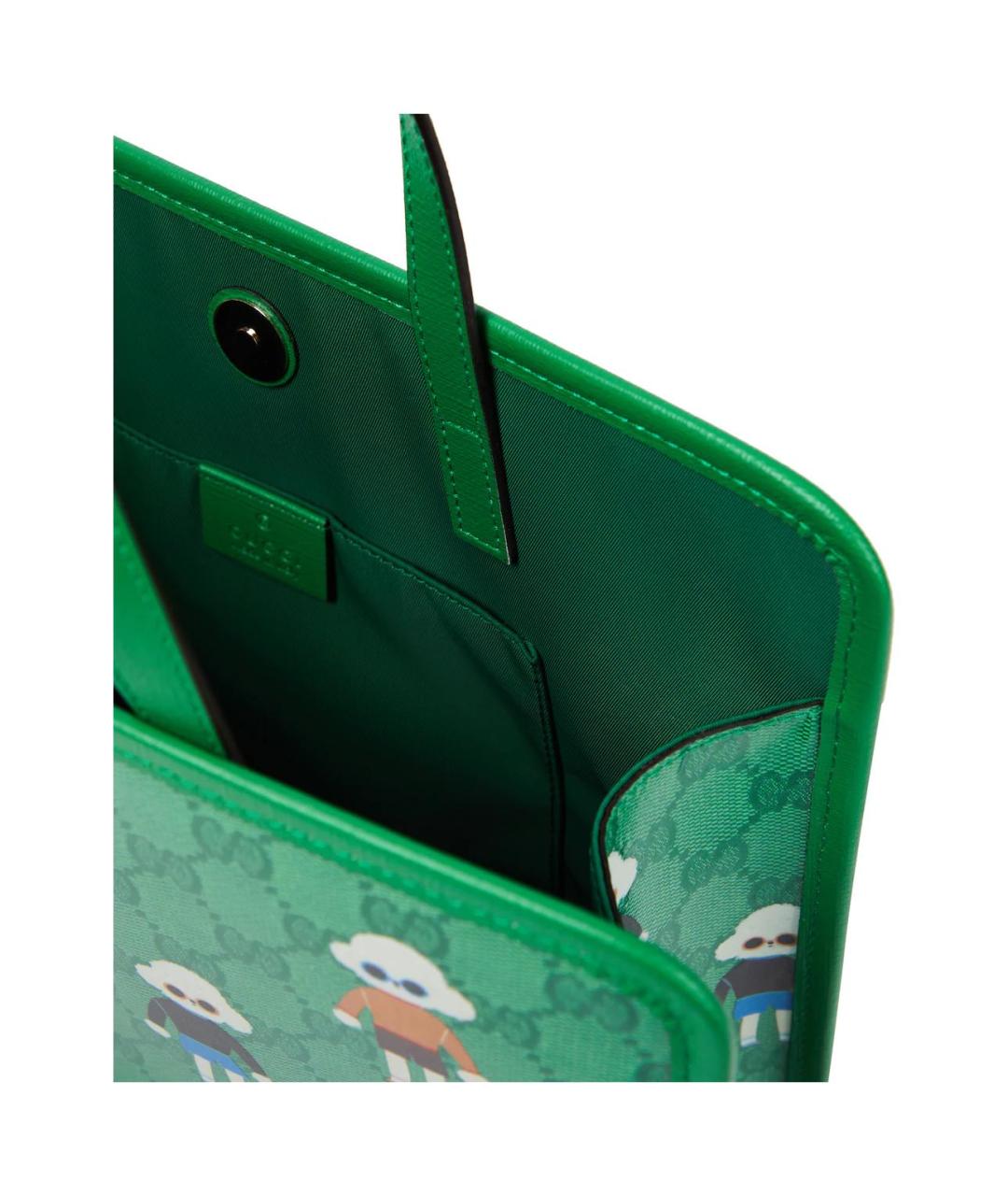 GUCCI Зеленая сумка тоут, фото 3