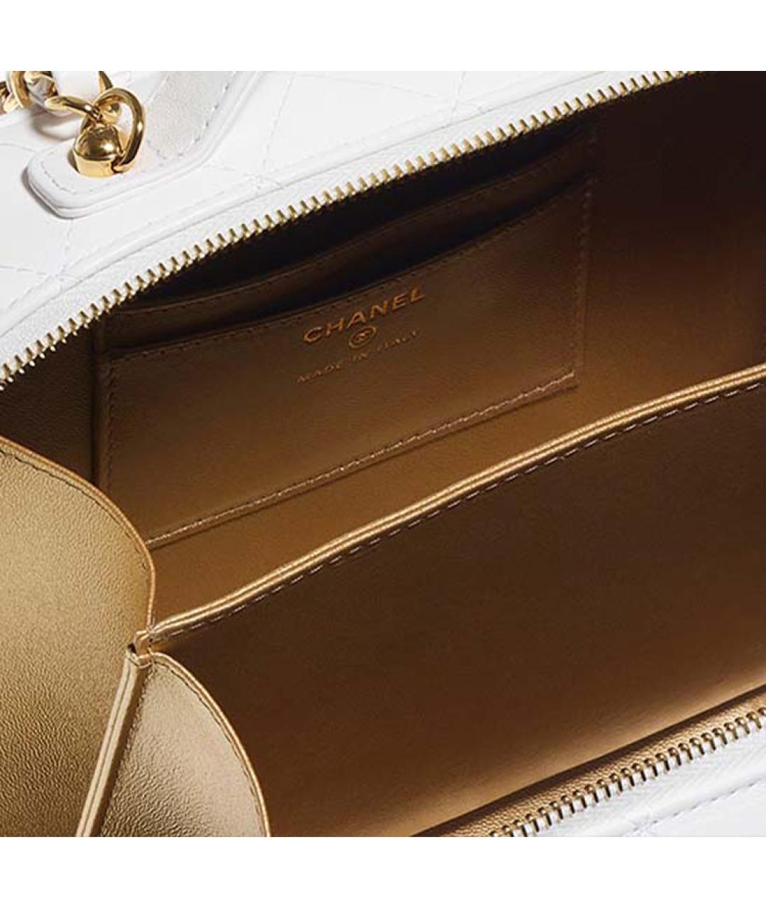 CHANEL Белая сумка через плечо, фото 3
