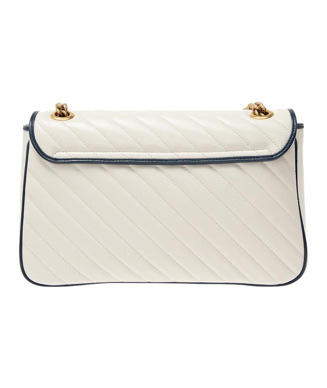 GUCCI Белая кожаная сумка через плечо, фото 3