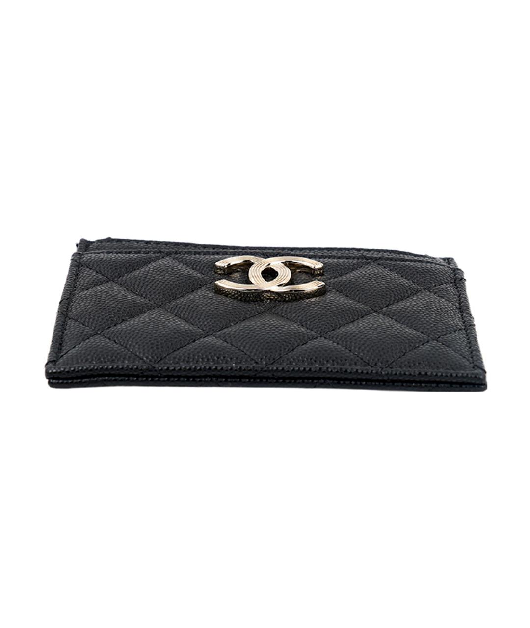 CHANEL Черный кожаный кардхолдер, фото 4