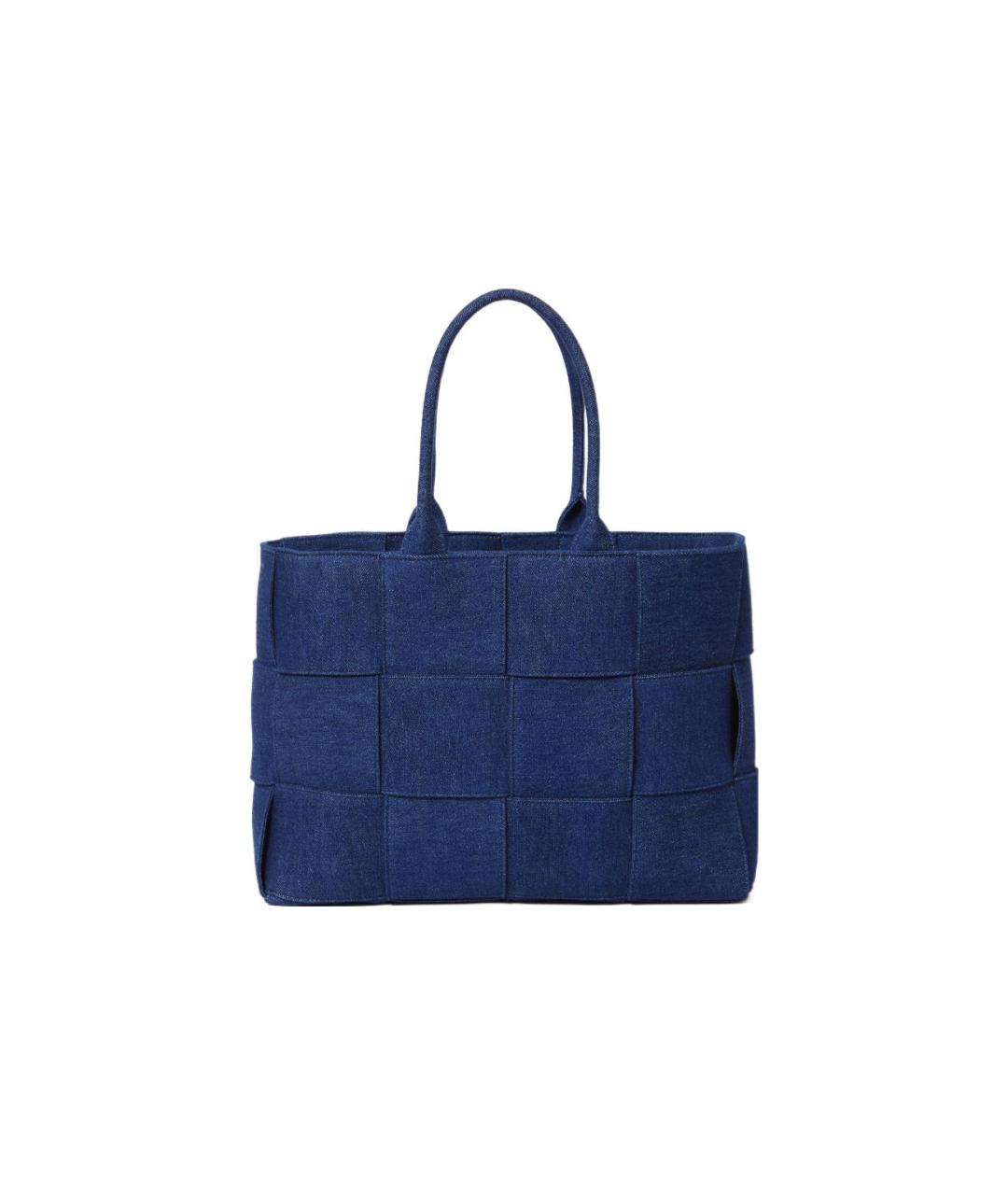 BOTTEGA VENETA Синяя сумка с короткими ручками, фото 3