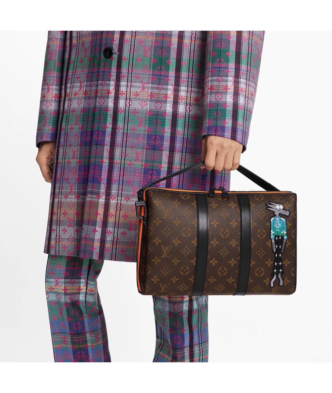 LOUIS VUITTON Коричневый портфель, фото 7