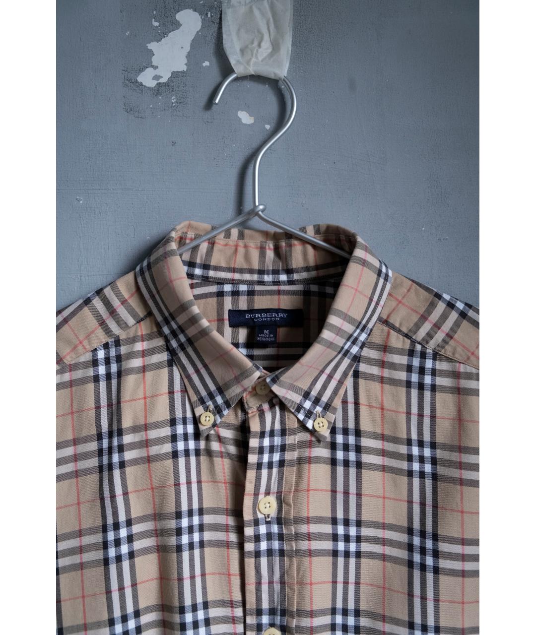 BURBERRY Бежевая хлопковая кэжуал рубашка, фото 2