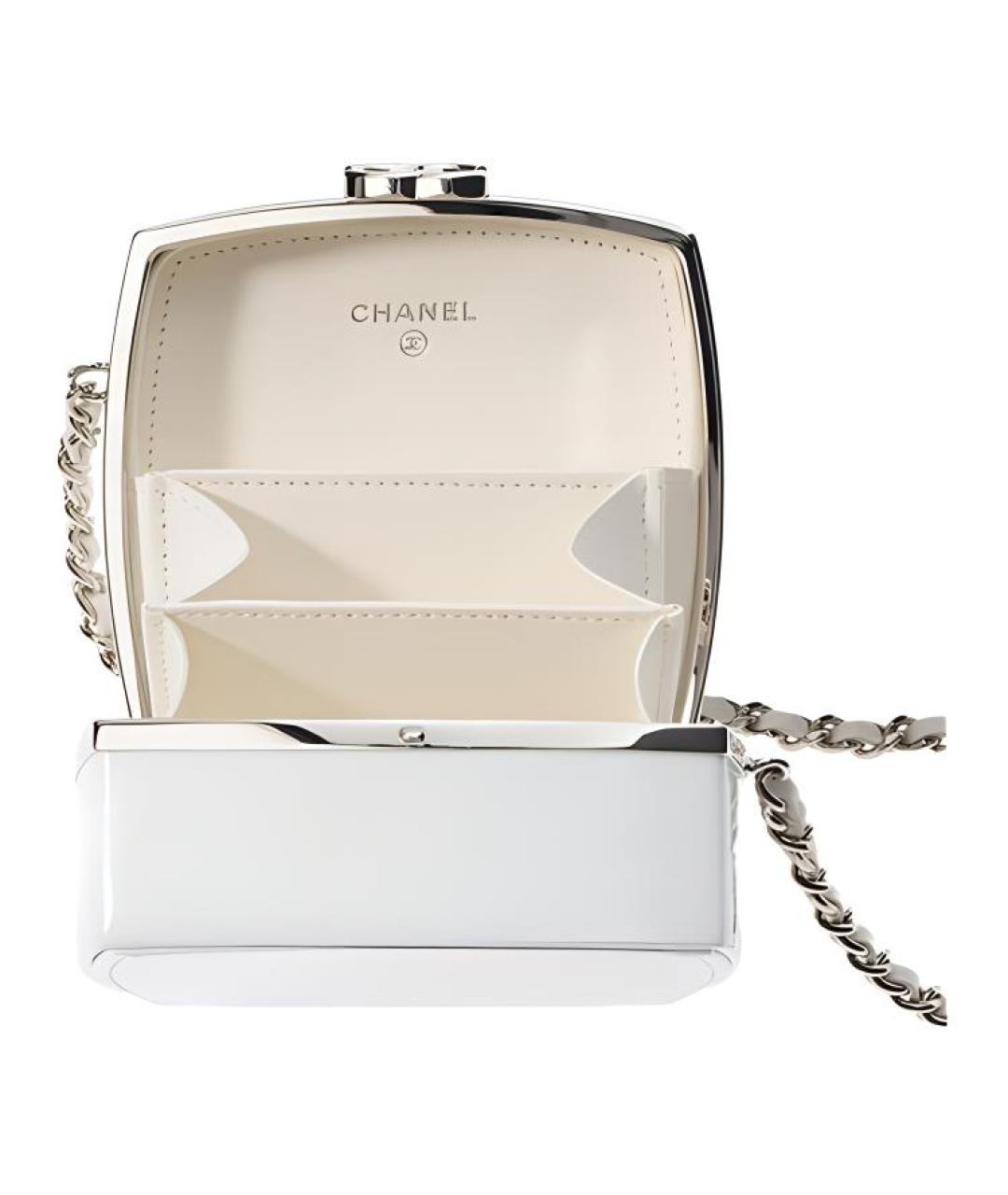 CHANEL Серебряная сумка через плечо, фото 3