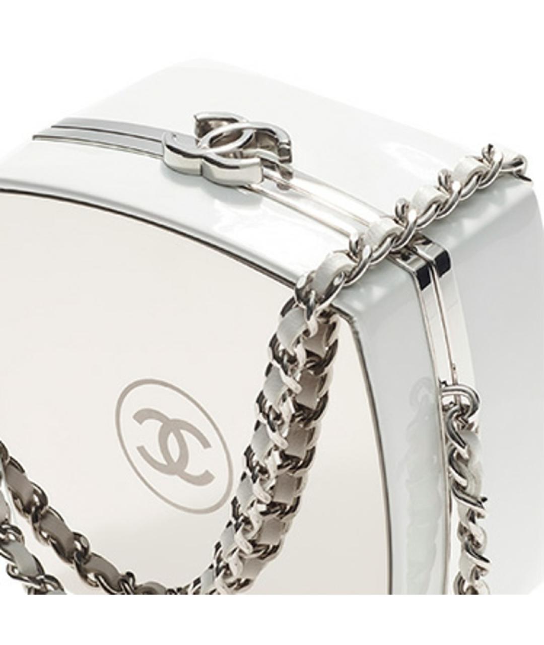 CHANEL Серебряная сумка через плечо, фото 5