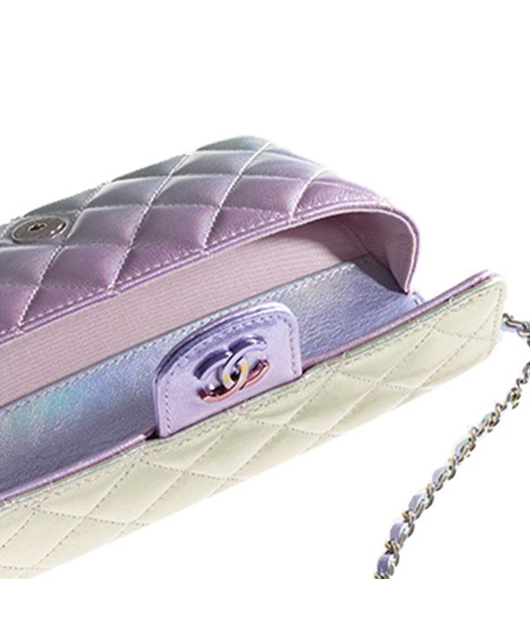 CHANEL Серебряная сумка через плечо, фото 2