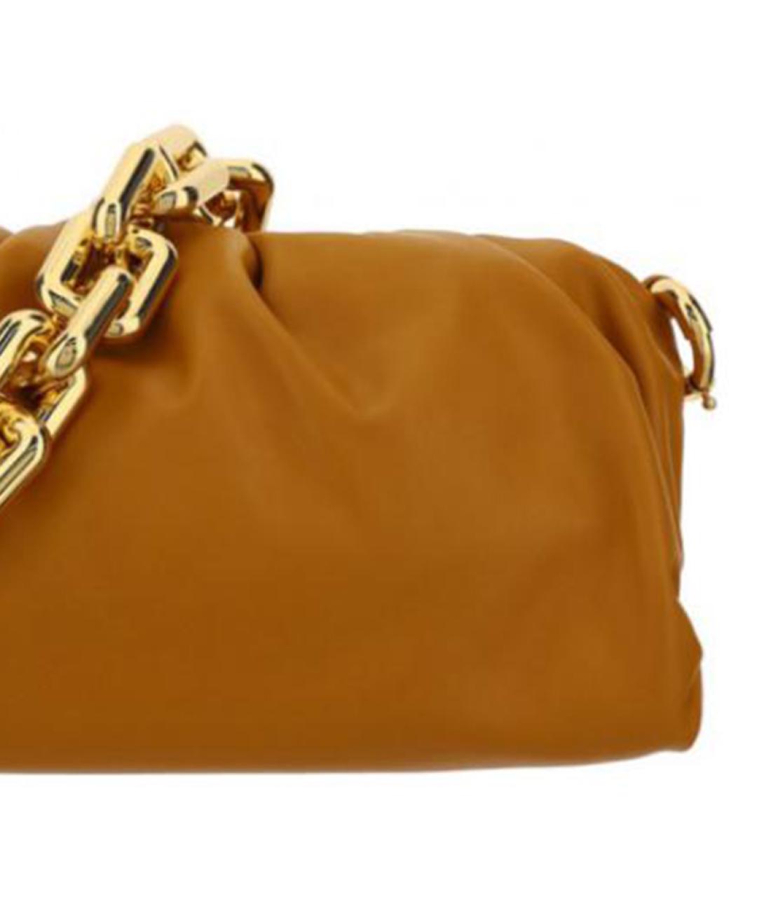 BOTTEGA VENETA Коричневая кожаная сумка через плечо, фото 5