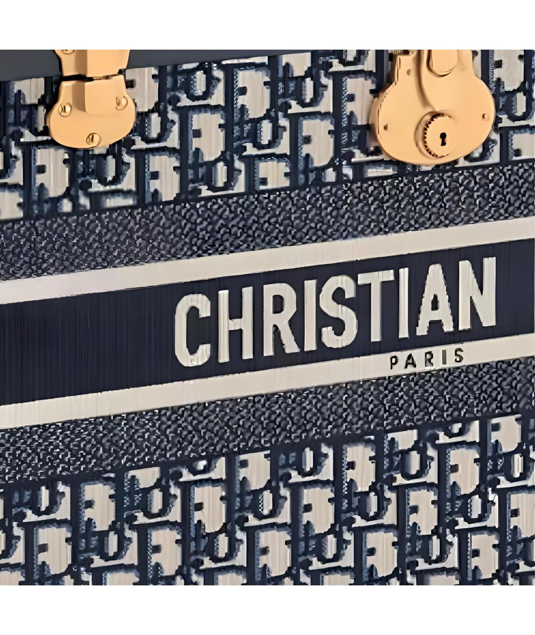 CHRISTIAN DIOR Черный тканевый чемодан, фото 3
