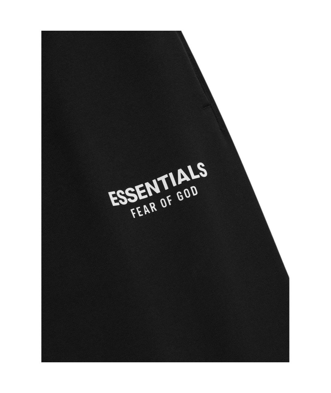 FEAR OF GOD ESSENTIALS Черные хлопковые повседневные брюки, фото 3