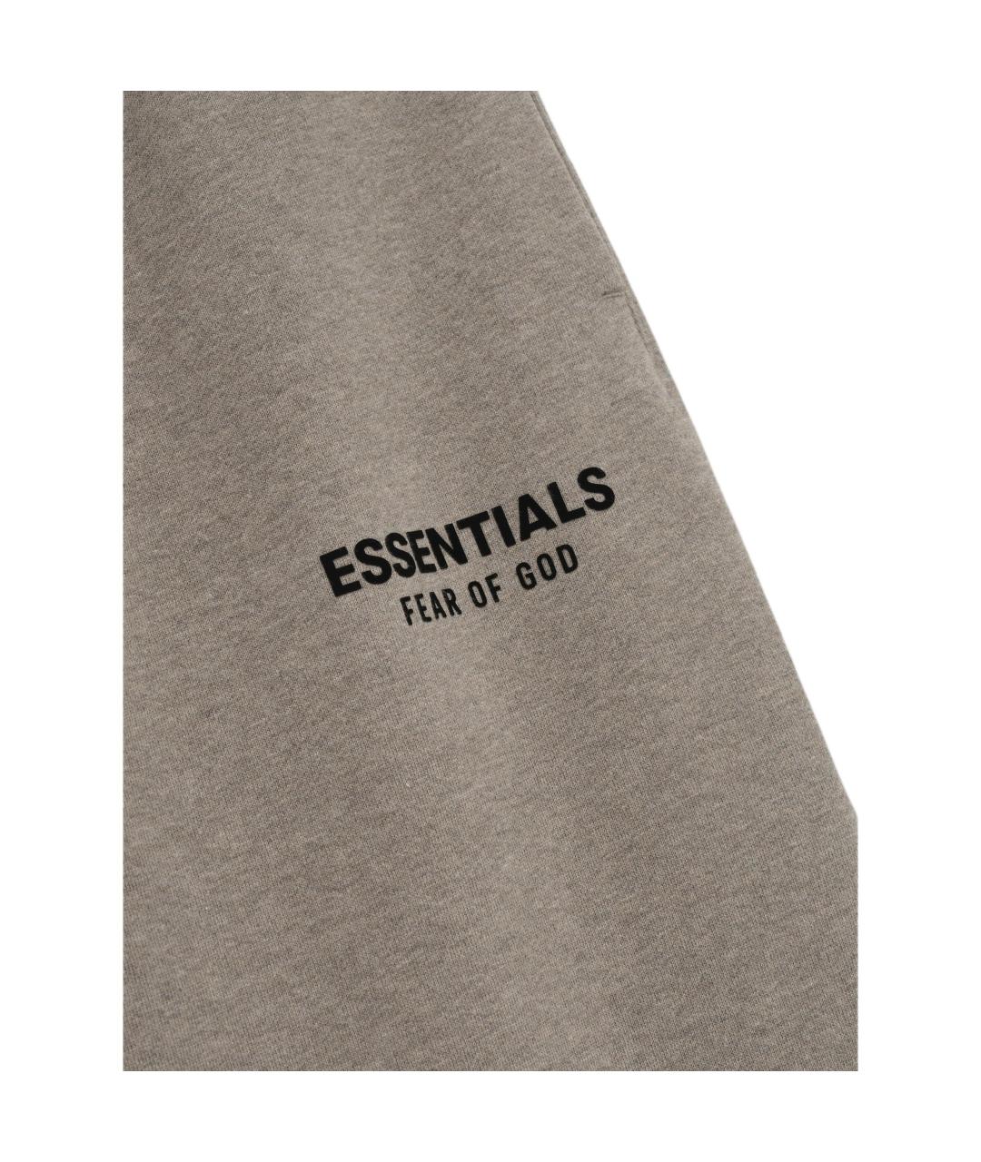 FEAR OF GOD ESSENTIALS Серые хлопковые повседневные брюки, фото 3