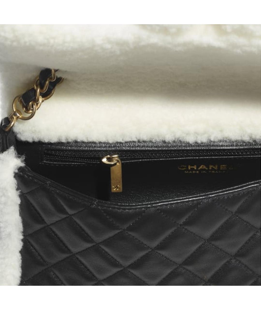 CHANEL Черная кожаная сумка через плечо, фото 4