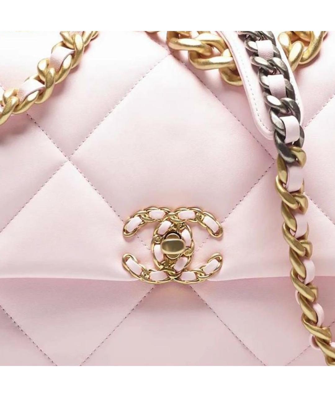 CHANEL Розовая кожаная сумка через плечо, фото 4