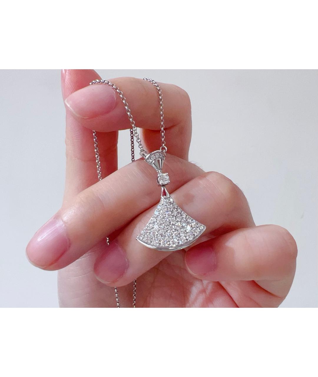 BVLGARI Подвеска из белого золота, фото 4