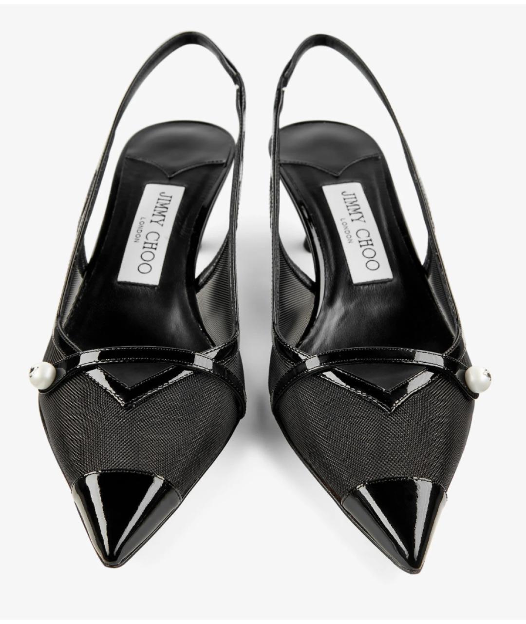 JIMMY CHOO Черные туфли из лакированной кожи, фото 2