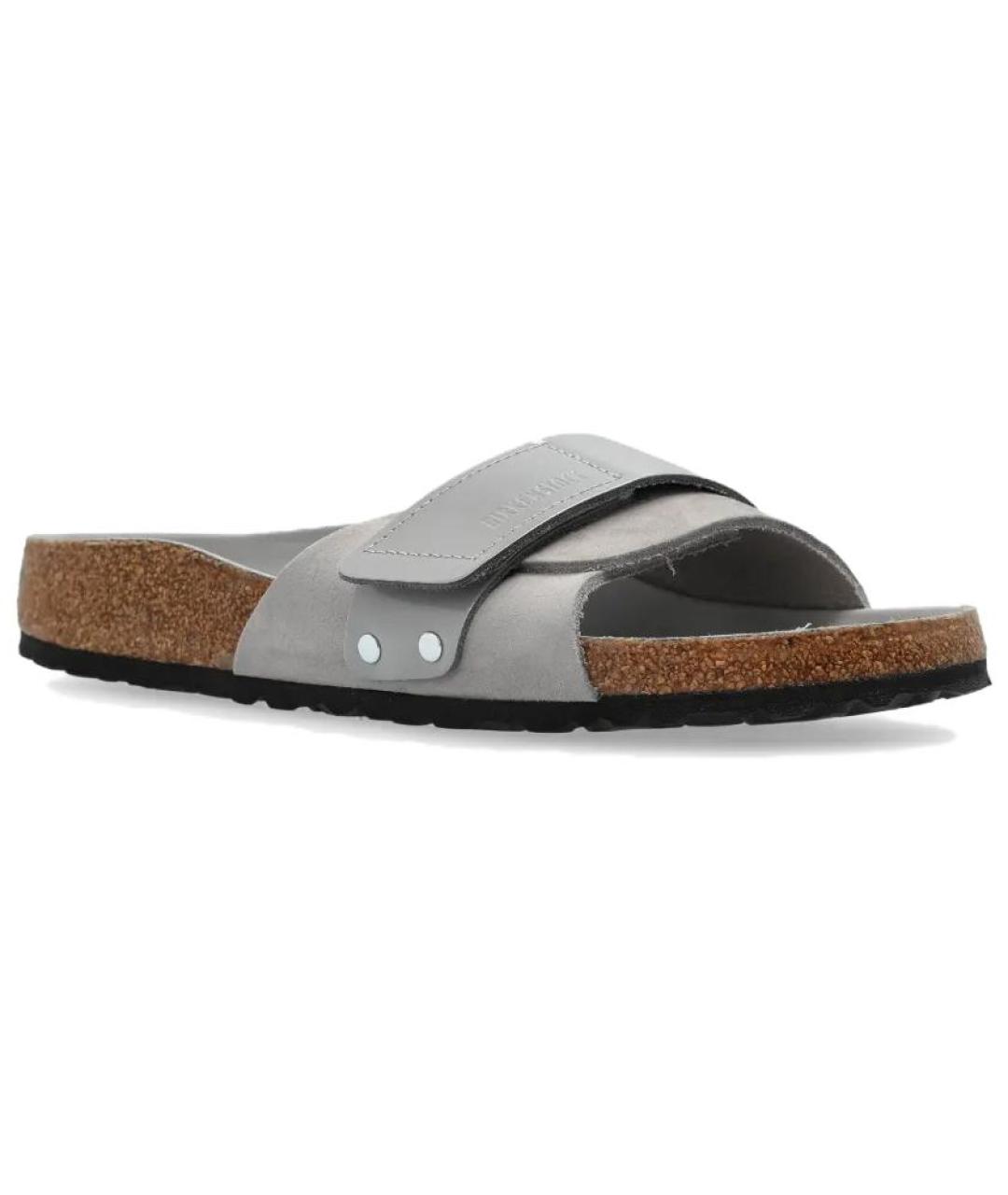 BIRKENSTOCK Серые шлепанцы, фото 2