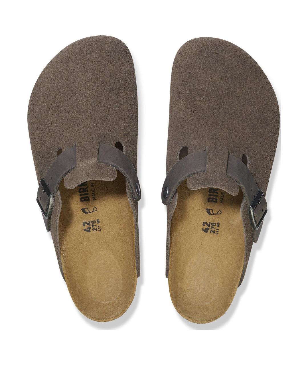 BIRKENSTOCK Антрацитовые слипоны, фото 4