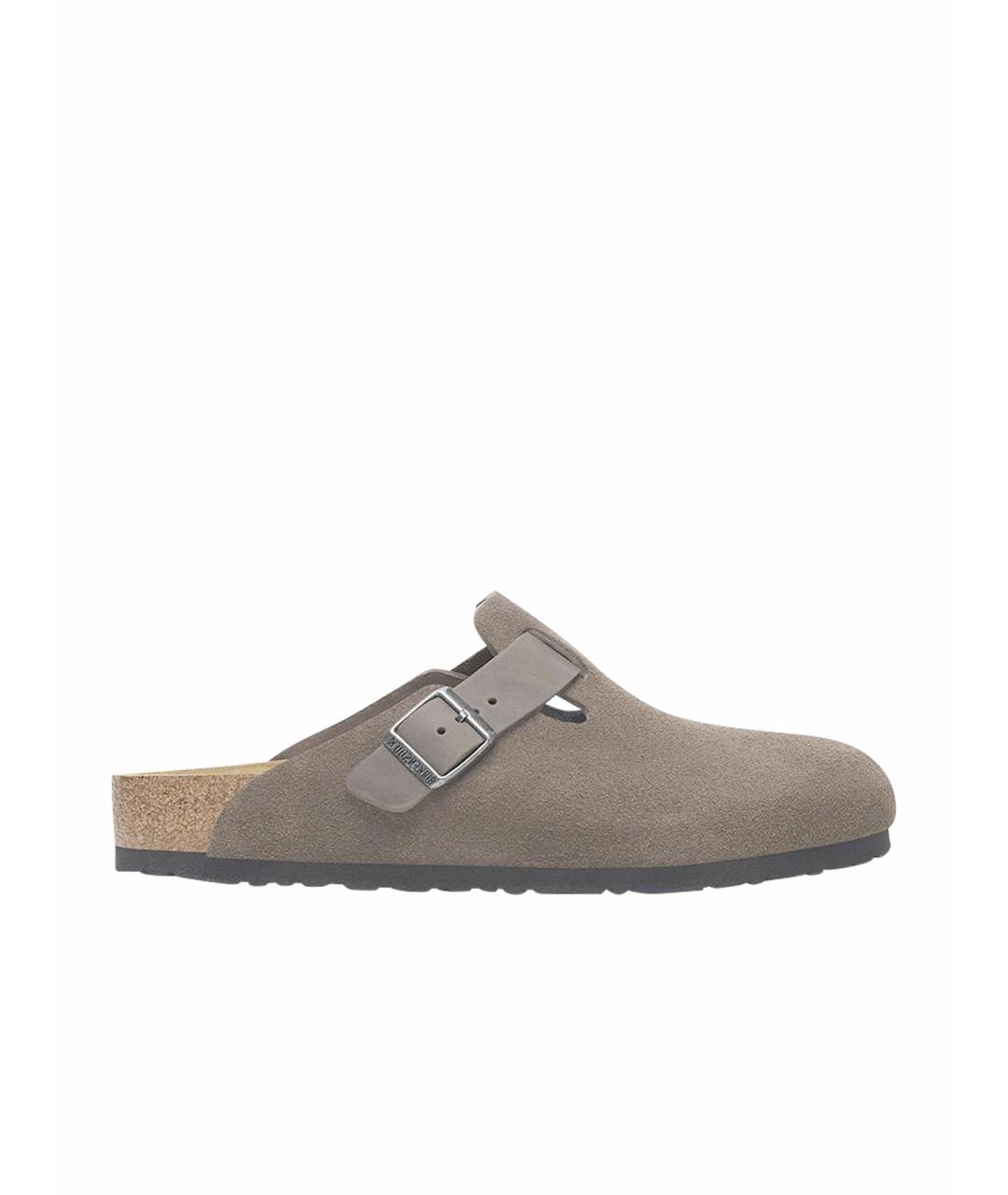 BIRKENSTOCK Антрацитовые слипоны, фото 1