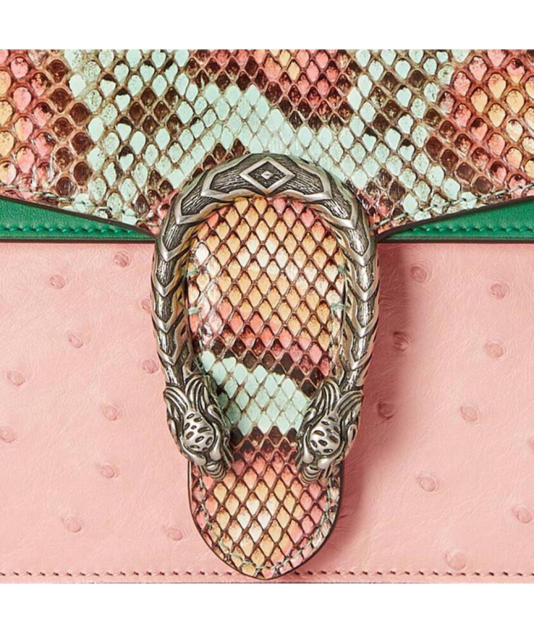 GUCCI Розовая кожаная сумка через плечо, фото 9