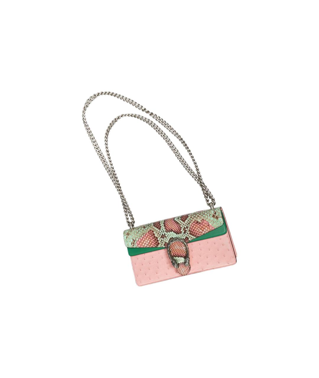 GUCCI Розовая кожаная сумка через плечо, фото 5