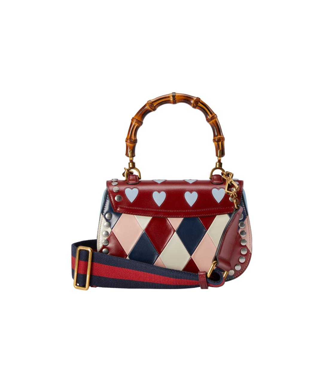GUCCI Красная кожаная сумка с короткими ручками, фото 3