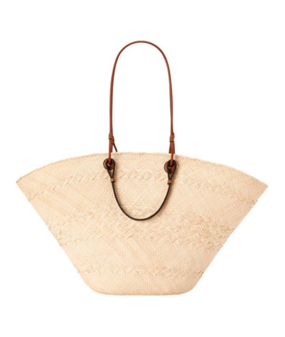 LOEWE Бежевая сумка с короткими ручками, фото 2