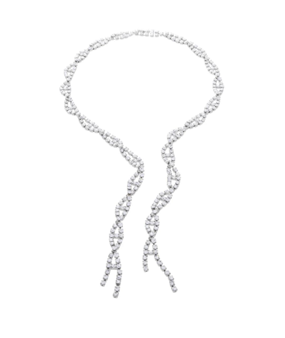 BALENCIAGA Серебряное металлическое колье, фото 2