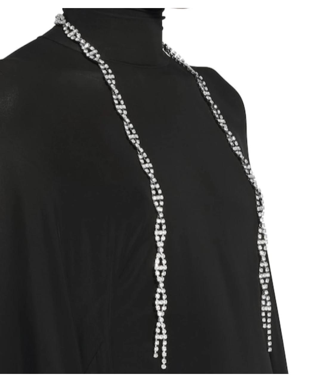 BALENCIAGA Серебряное металлическое колье, фото 3
