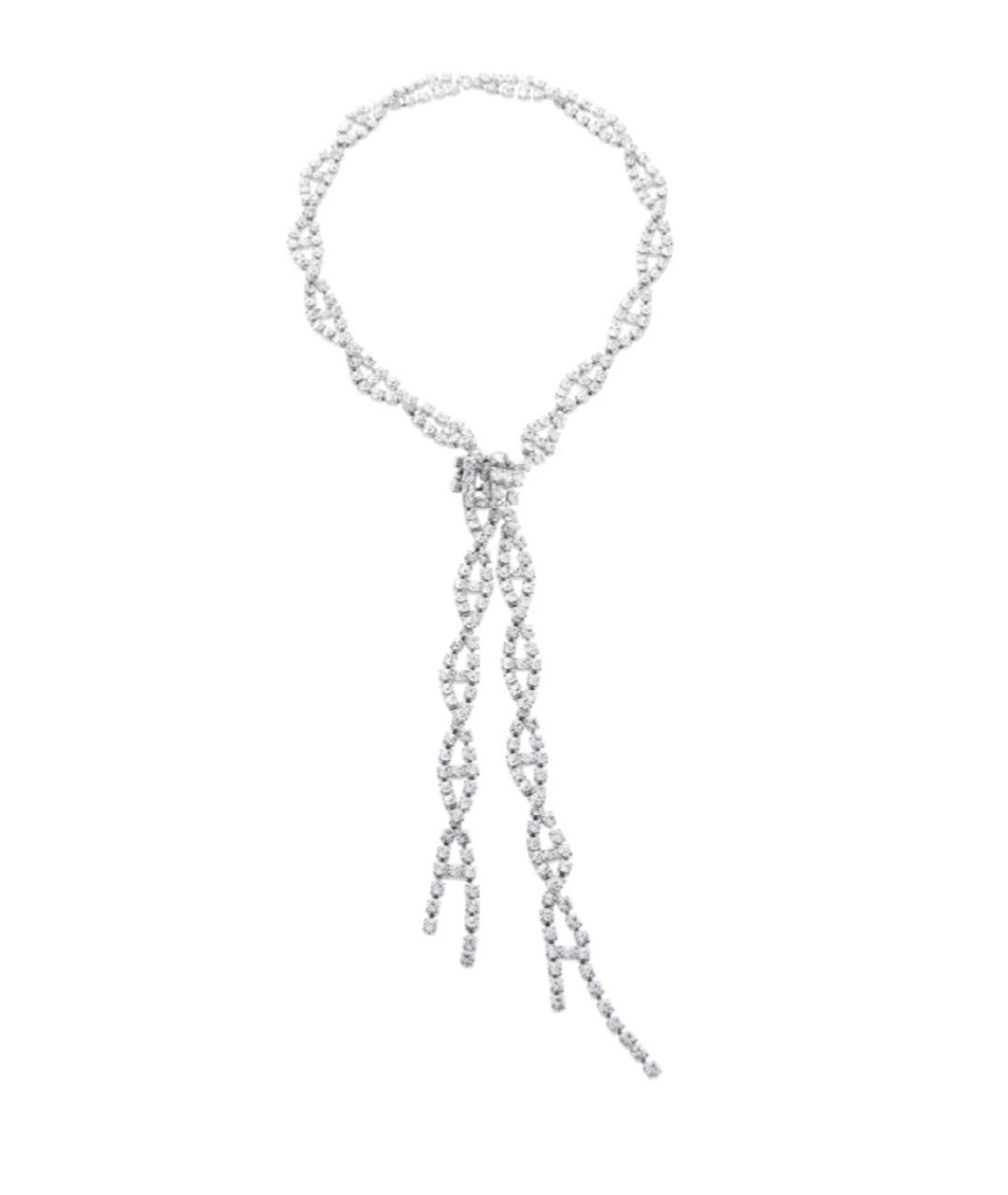 BALENCIAGA Серебряное металлическое колье, фото 1