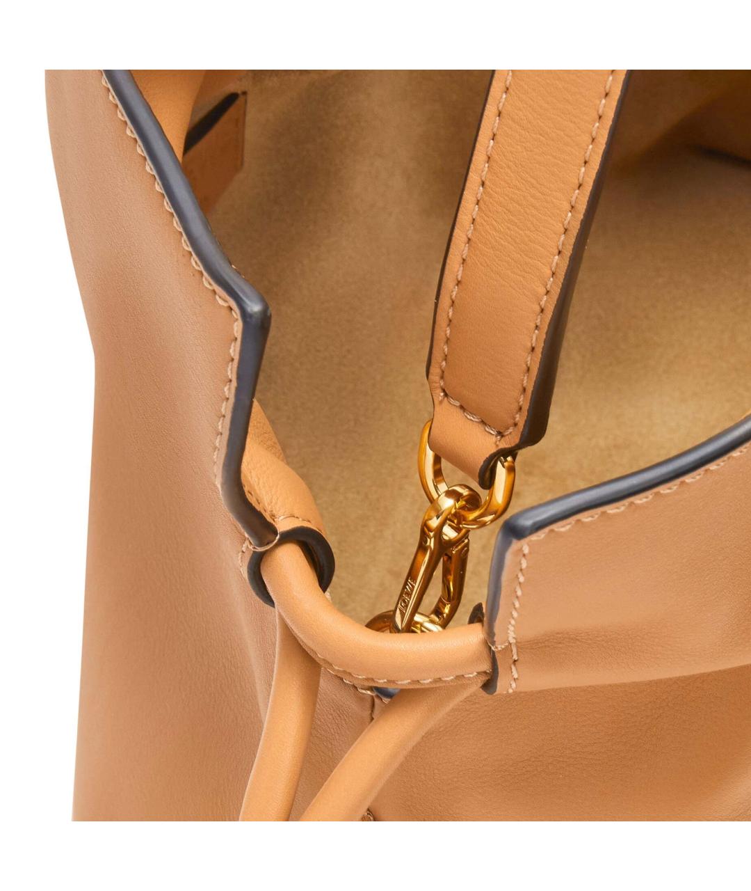 LOEWE Коричневая кожаная сумка через плечо, фото 7