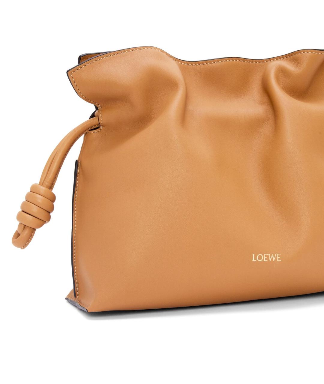 LOEWE Коричневая кожаная сумка через плечо, фото 5