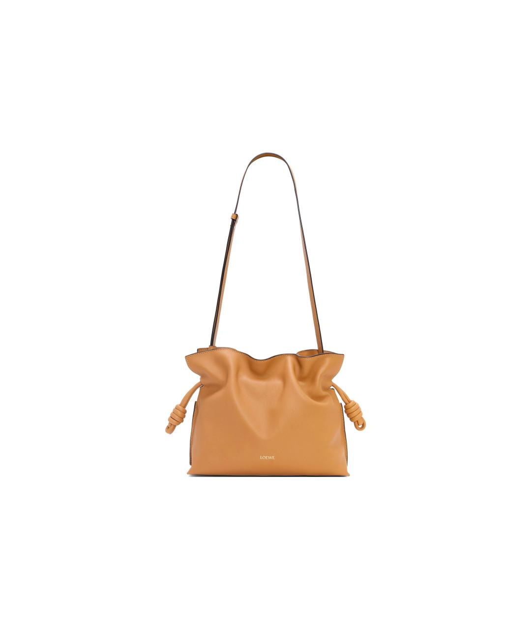 LOEWE Коричневая кожаная сумка через плечо, фото 2