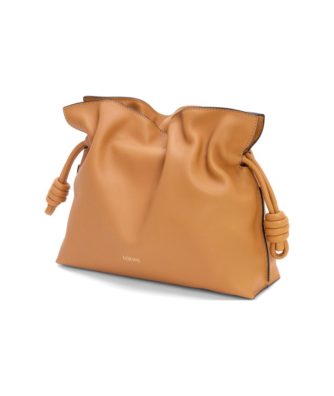 LOEWE Коричневая кожаная сумка через плечо, фото 3