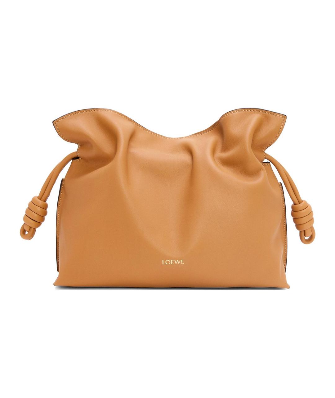 LOEWE Коричневая кожаная сумка через плечо, фото 1