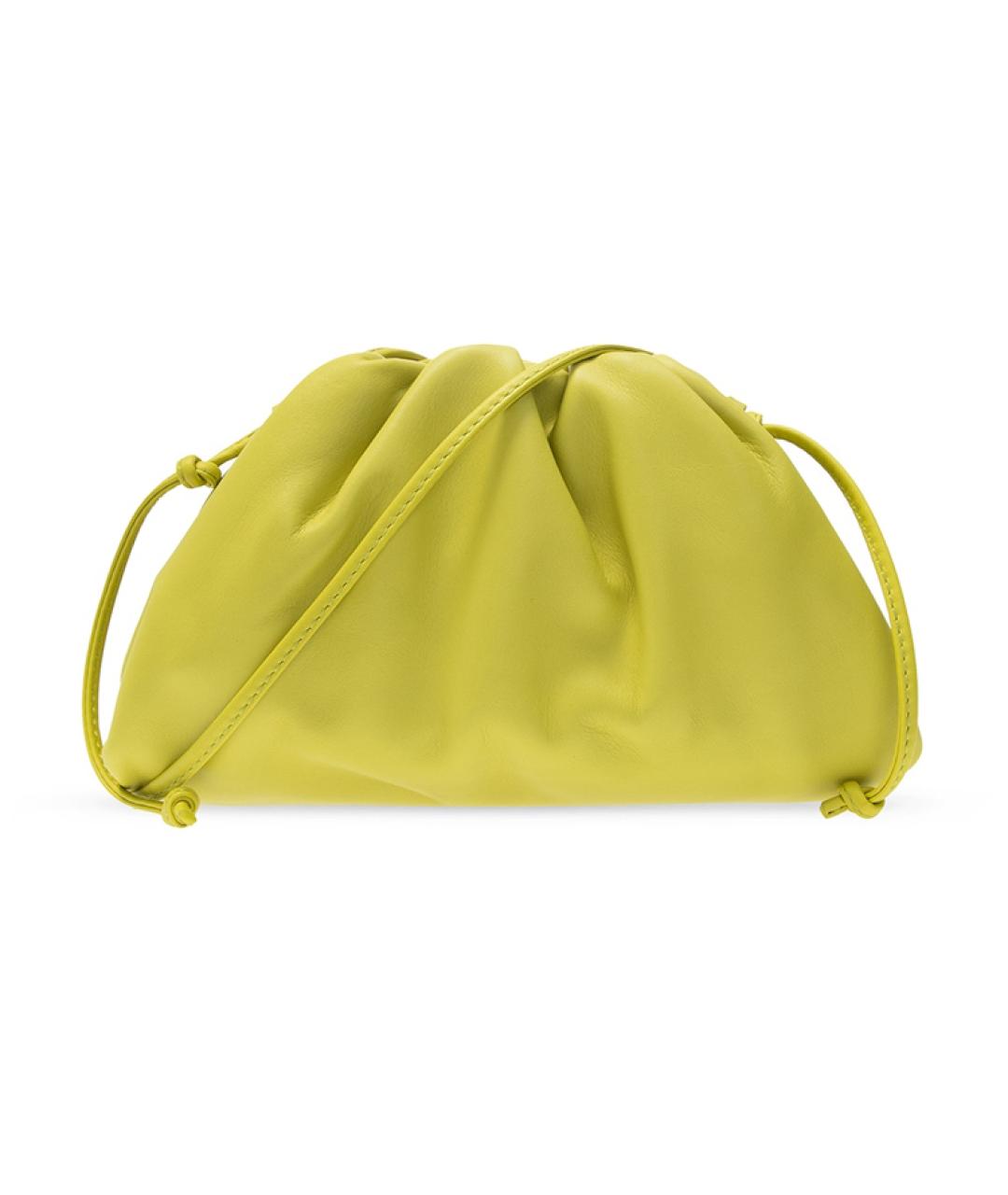 BOTTEGA VENETA Желтая кожаная сумка через плечо, фото 1