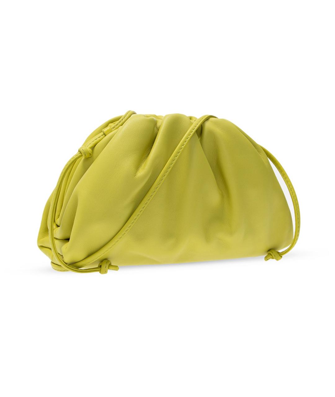 BOTTEGA VENETA Желтая кожаная сумка через плечо, фото 2