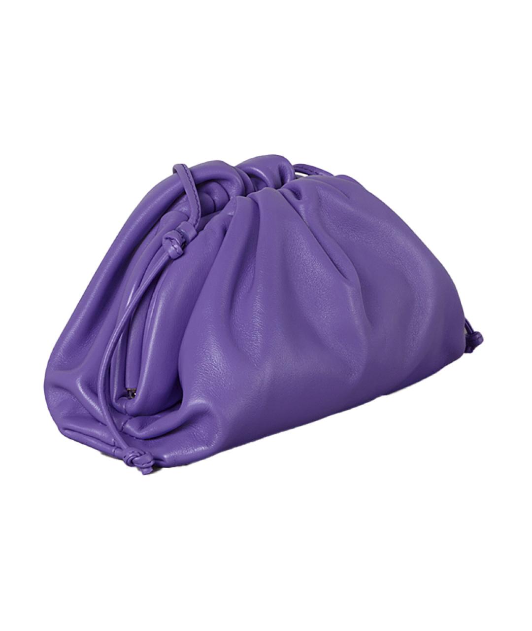 BOTTEGA VENETA Фиолетовая кожаная сумка через плечо, фото 2