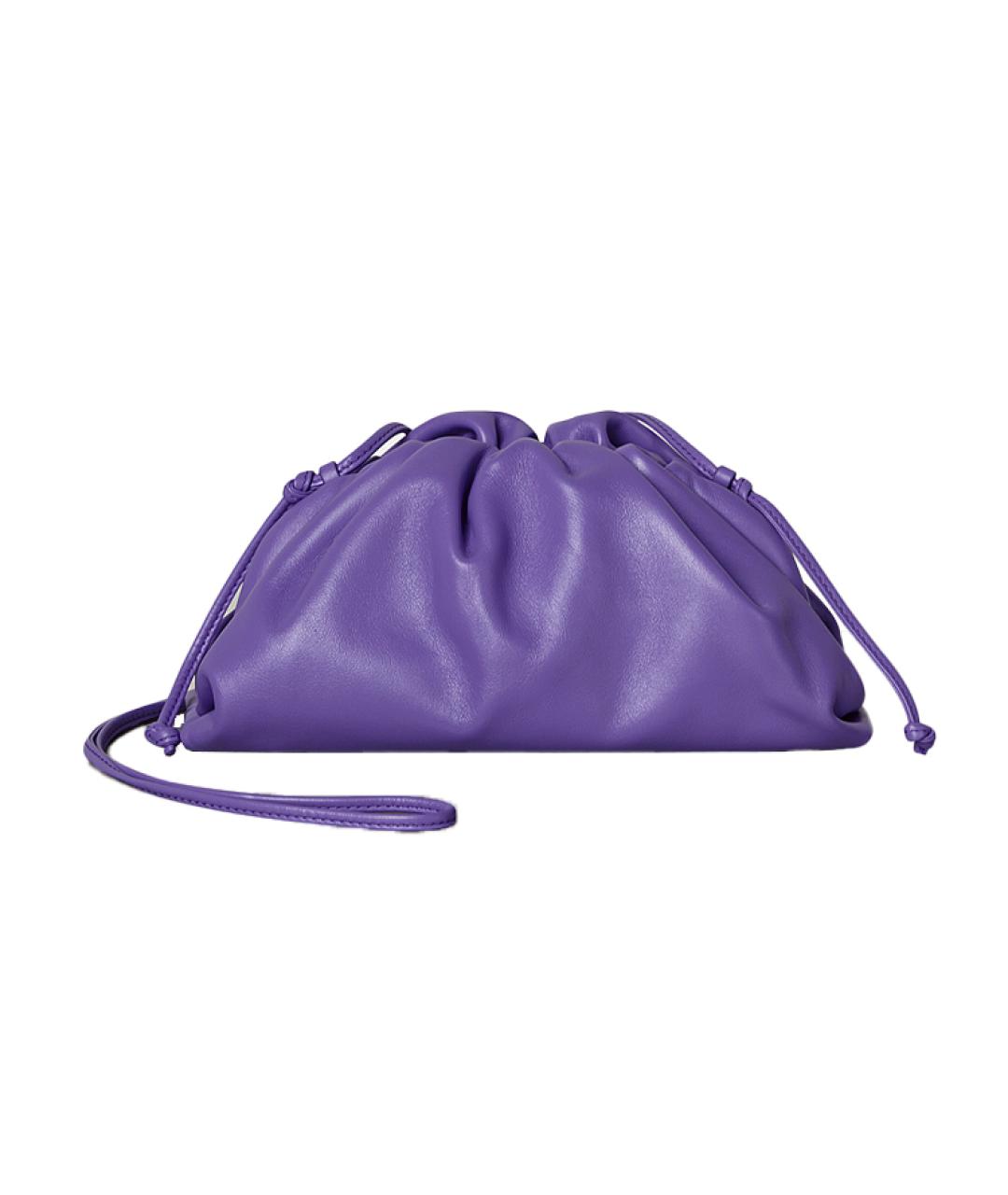 BOTTEGA VENETA Фиолетовая кожаная сумка через плечо, фото 1