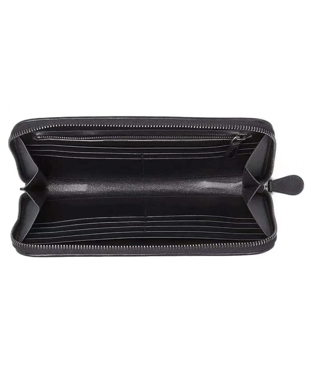 BOTTEGA VENETA Черный кожаный кошелек, фото 4