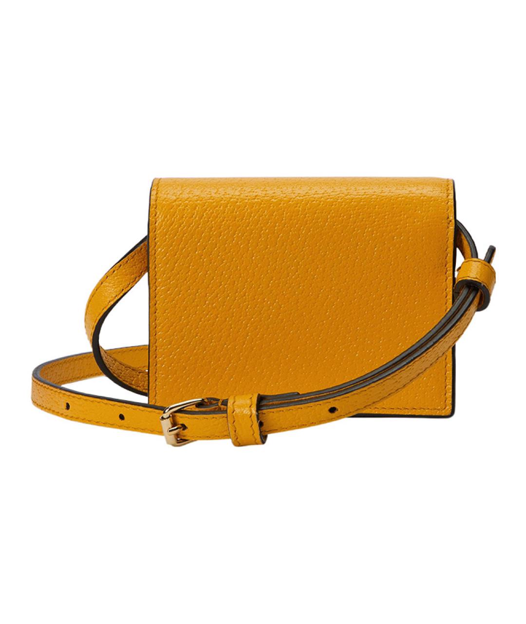 GUCCI Желтая сумка через плечо, фото 4