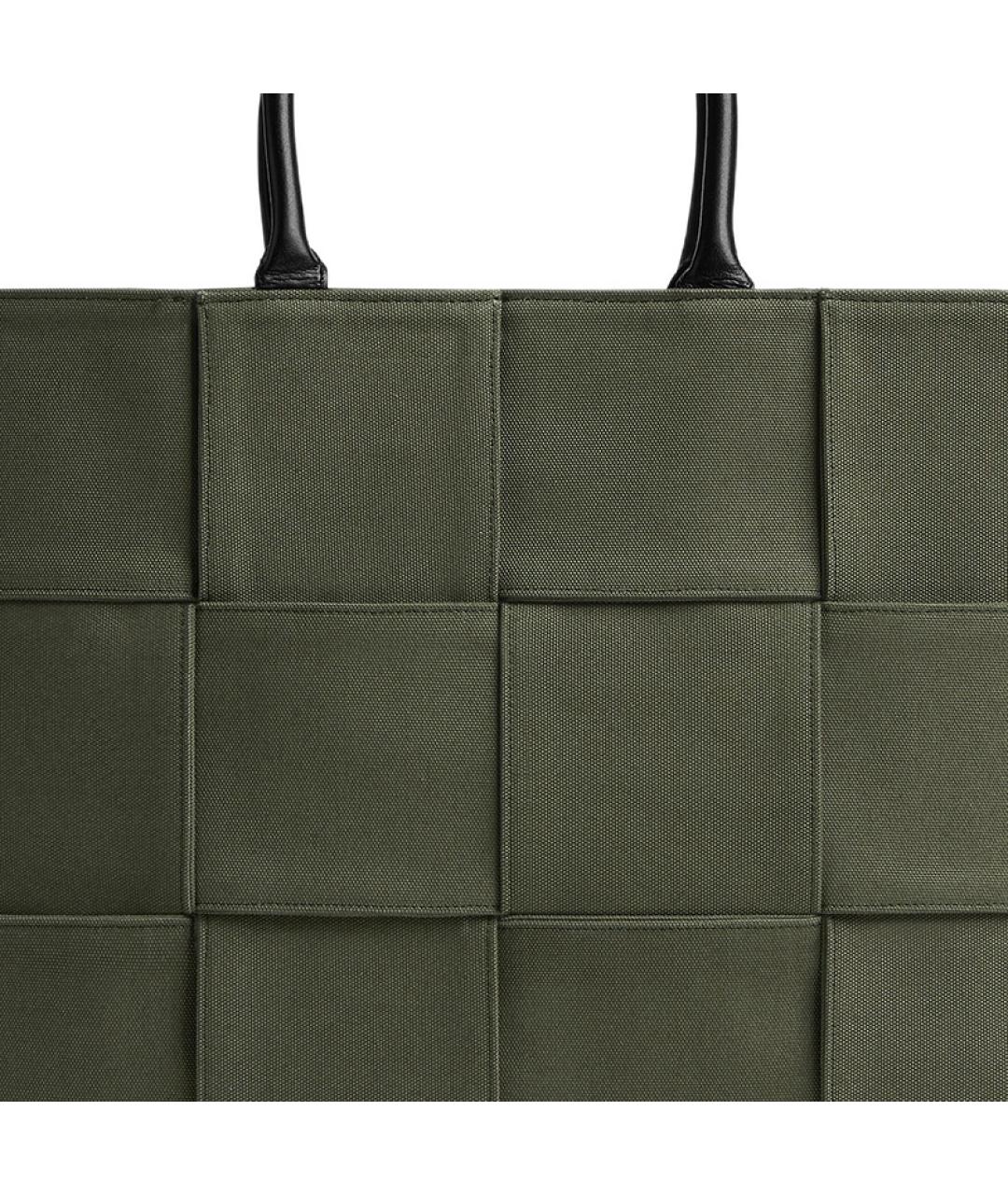 BOTTEGA VENETA Черная кожаная сумка тоут, фото 4