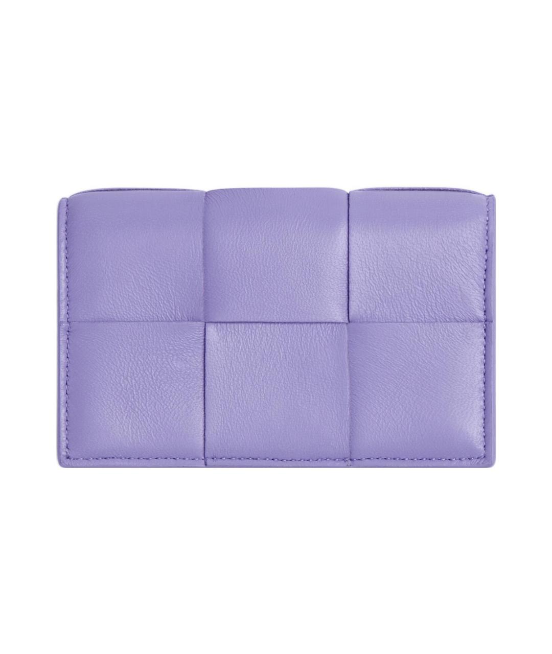 BOTTEGA VENETA Фиолетовый кожаный кардхолдер, фото 2