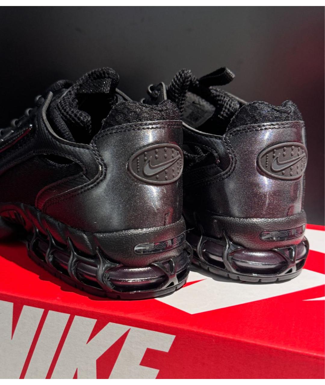 NIKE Черные текстильные низкие кроссовки / кеды, фото 8