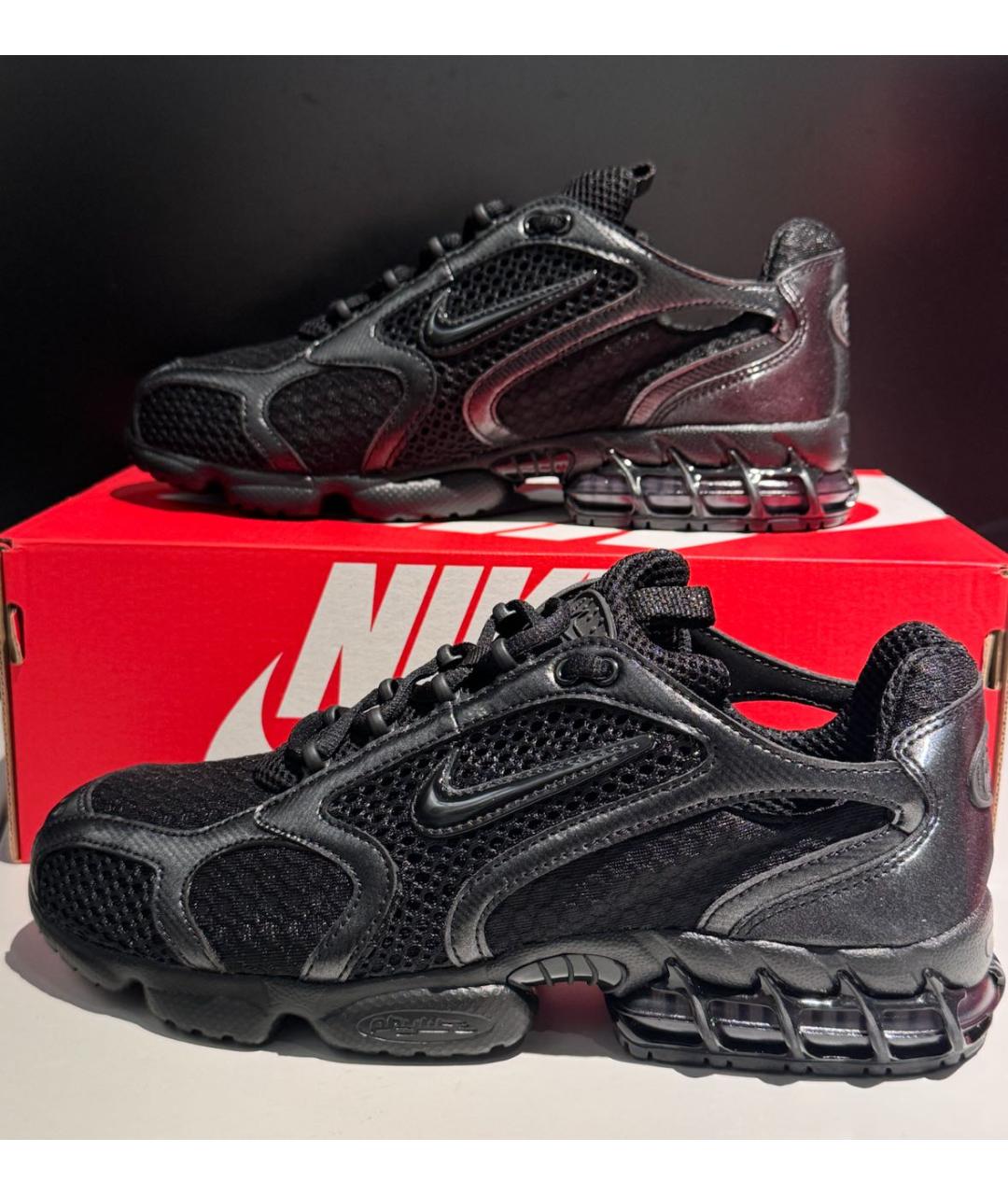 NIKE Черные текстильные низкие кроссовки / кеды, фото 6