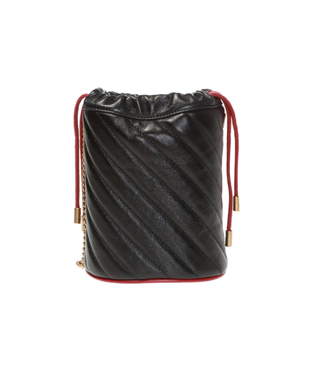 GUCCI Черная кожаная сумка через плечо, фото 3