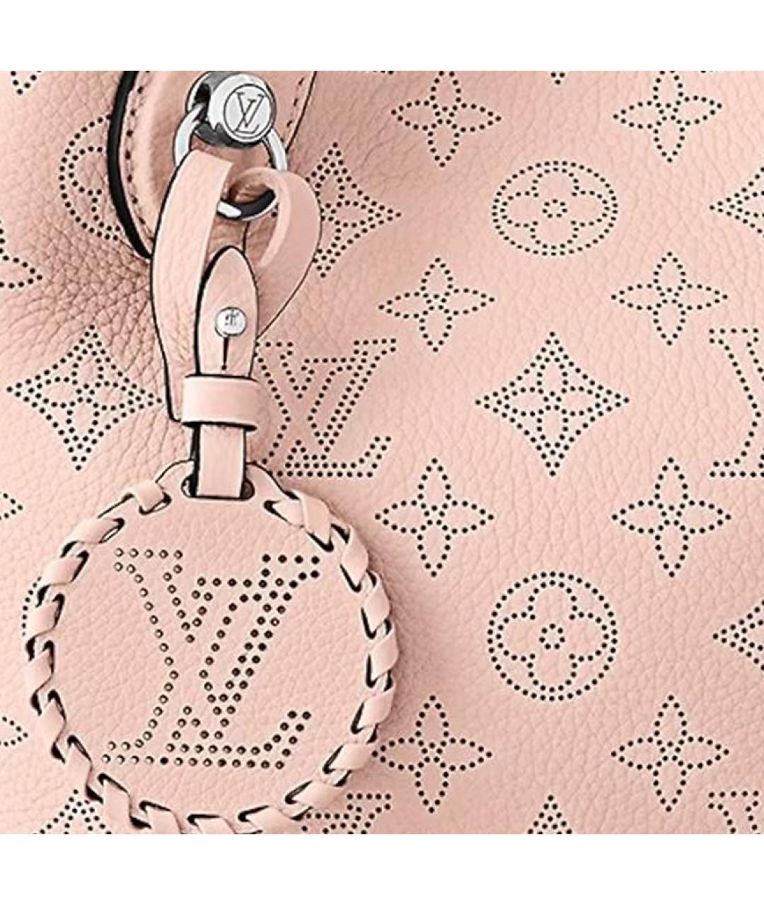 LOUIS VUITTON Розовая кожаная сумка с короткими ручками, фото 5