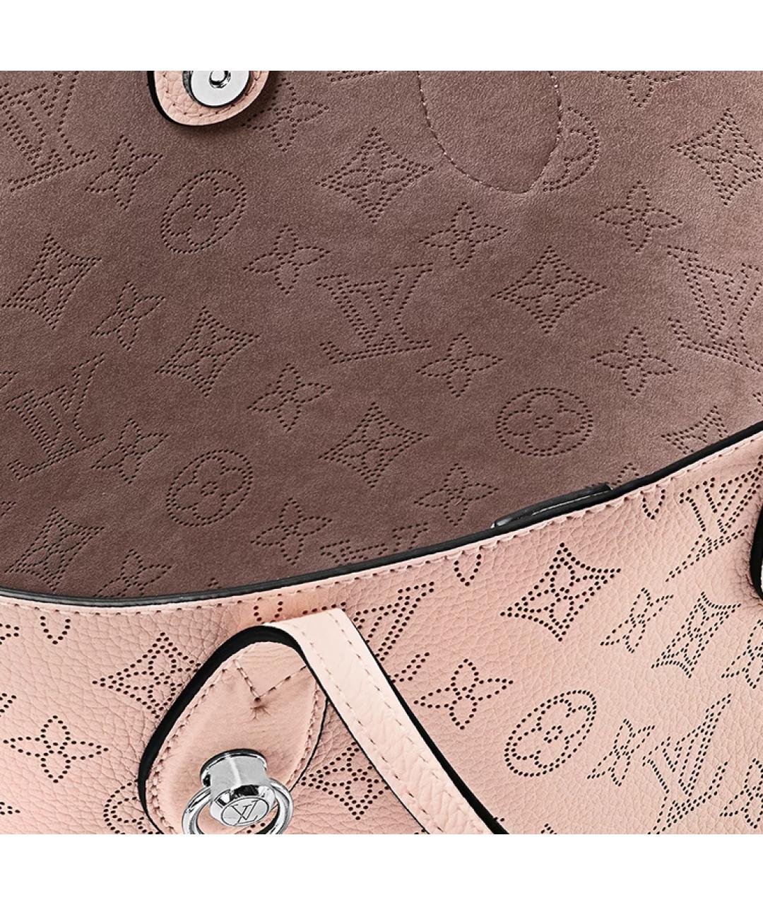 LOUIS VUITTON Розовая кожаная сумка с короткими ручками, фото 6